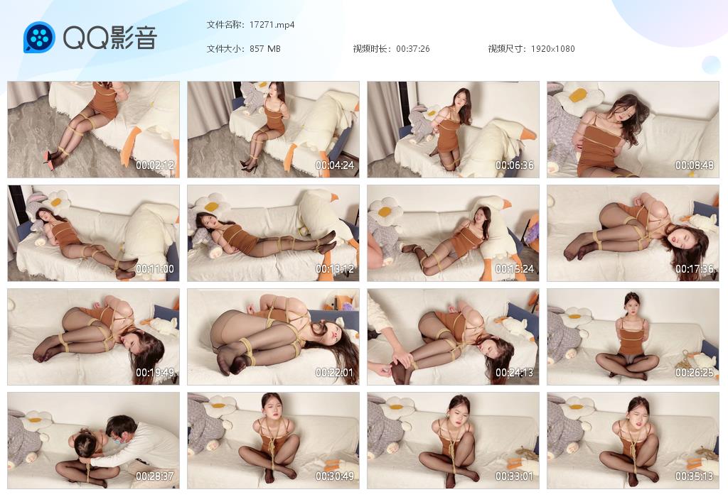 xiao素素 佳佳美女沙发跪缚团缚捆绑-缚乐绳资源